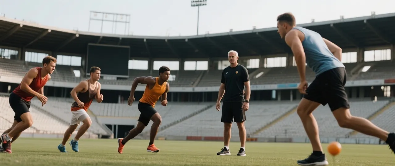 Sports help center illustration